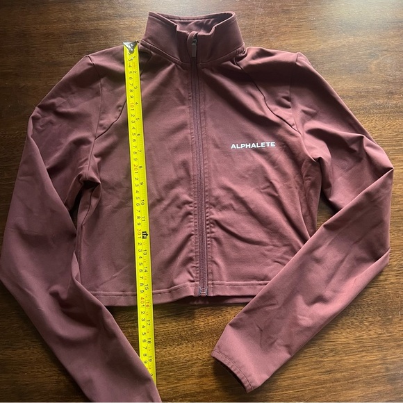 Alphalete Premium Crop Jacket - Chocolate - Picture 3 of 5